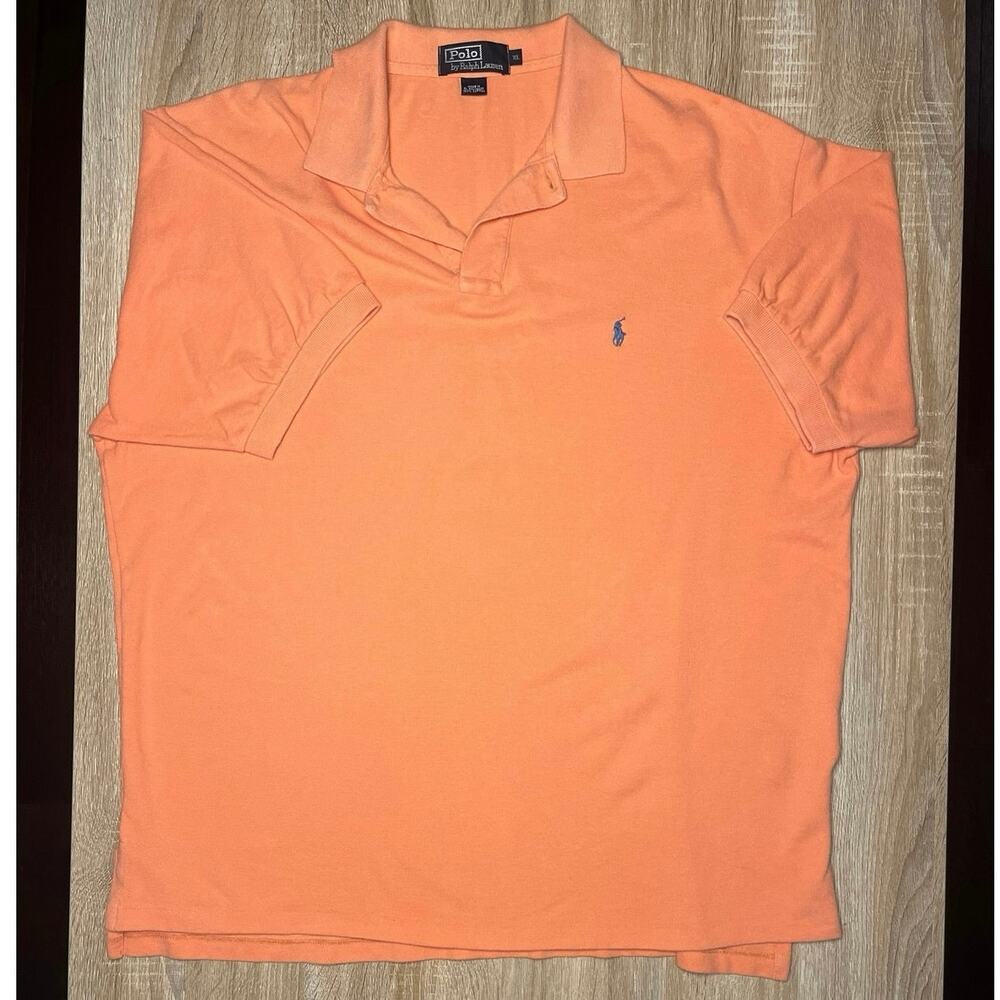 Polo Ralph Lauren Men's Orange XL 2000’s Vintage Retro Polo Shirt
